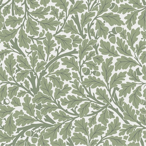 Oak Tree William Morris Leaf Wallpaper