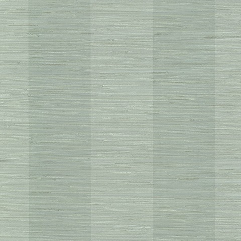 Oakland Aqua Grasscloth Stripe