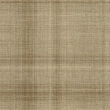 Oasis Caramel Linen Plaid Wallpaper