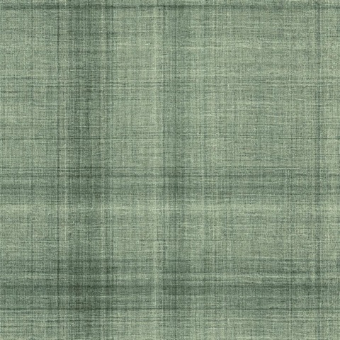 Oasis Grass Linen Plaid Wallpaper