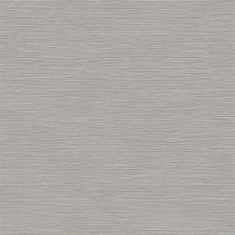 Oasis Grey Faux Grasscloth Wallpaper