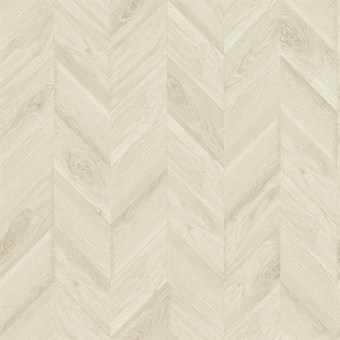 Oat Keone Bay Chevron Wood Wallpaper