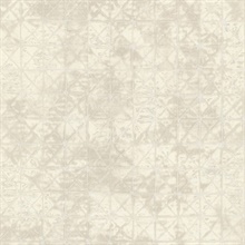 Odell Cream Textured Antique Tiles Wallpaper