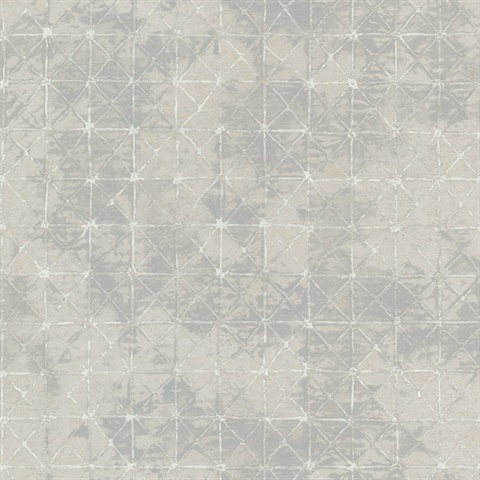 Odell Light Blue Textured Antique Tiles Wallpaper