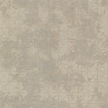 Odell Pewter Textured Antique Tiles Wallpaper