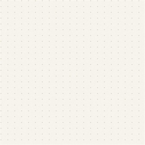 Off White Glass Bead Textured Polka Dot Wallpaper
