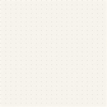 Off White Glass Bead Textured Polka Dot Wallpaper