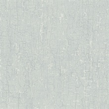 Off White & Light Blue Faux Cracked Stone Wallpaper