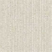 Off White & Light Taupe Linen Stripe Wallpaper