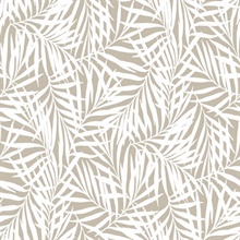 Off White Oahu Fronds Peel and Stick Wallpaper