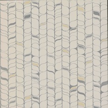 Off White &amp; Silver Perfect Petals Metallic Foil Texture Stripe Wallpap