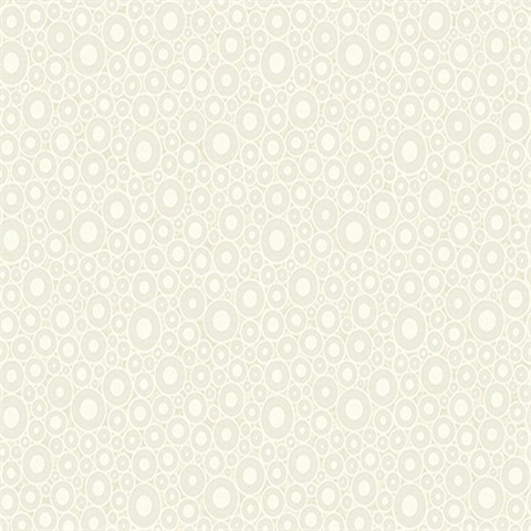 Off-White Bohemian Circles Wallpaper