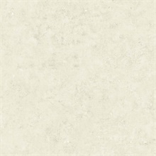 Off-White Faux Concrete Stone Wallpaper