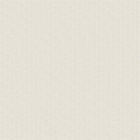 Off-White Geometric Textured Rectangle Stripe Wallpaper