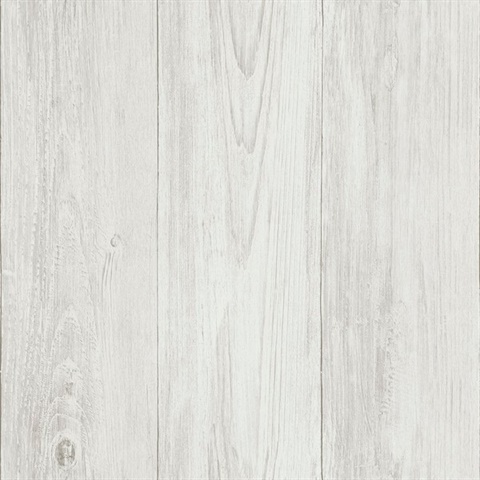Off-White Mapleton Off-White Wood Wallpaper