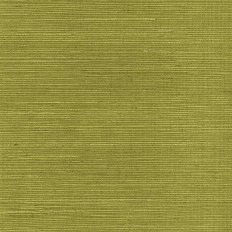 Olive Green Natural Grasscloth Wallpaper