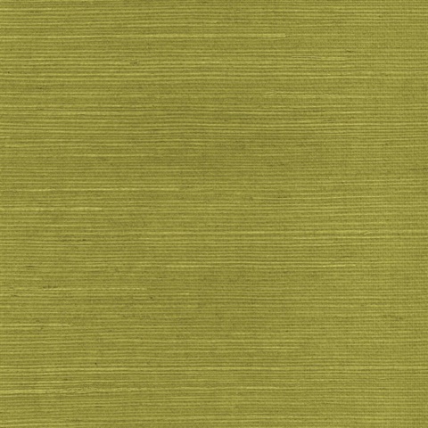 Olive Green Natural Grasscloth Wallpaper