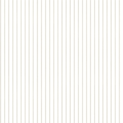 Oliver Taupe Simple Pinstripe Wallpaper
