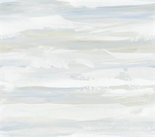 On The Horizon Blue & Yellow Ombre Watercolor Stripe Wallpaper