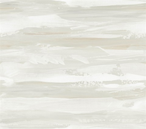 On The Horizon Neutral Ombre Watercolor Stripe Wallpaper
