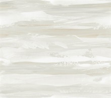 On The Horizon Neutral Ombre Watercolor Stripe Wallpaper