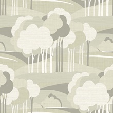 On the Horizon Raffia Tree Wallpaper