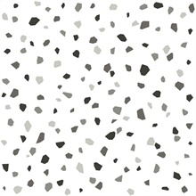 Ona Charcoal Terrazzo Crushed Stones Wallpaper