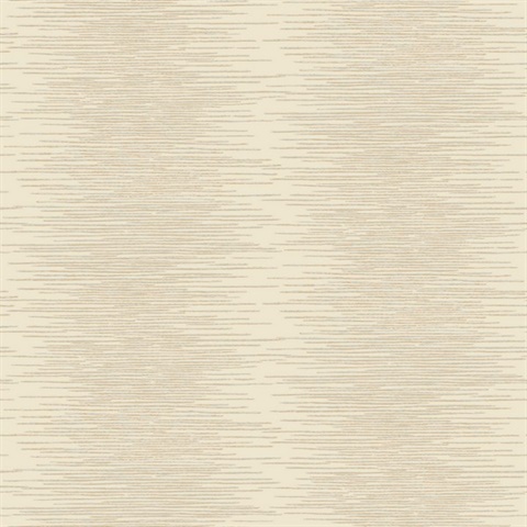 Operetta Cream Metallic Columns Wallpaper
