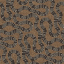 Ophidia Brown Textured Snake Wallpaper