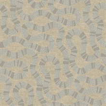 Ophidia Taupe Textured Snake Wallpaper