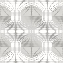 Optic Silver Geometric Wallpaper