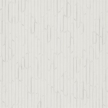 Optic White Textured Geometric Calliope Lines Wallpaper