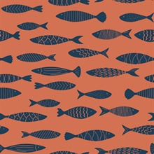Orange Bay Fish Wallpaper