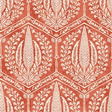 Orange Cyrus Harvest Ogee Wallpaper