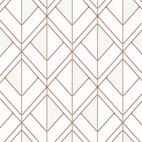 Orange Diamond Shadow Geometric Wallpaper
