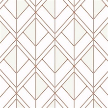 Orange Diamond Shadow Geometric Wallpaper