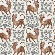 Orange Ferrandi Asian Tibetan Tiger Wallpaper