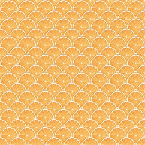 Orange Lemon Citrus Slice Scallop Wallpaper