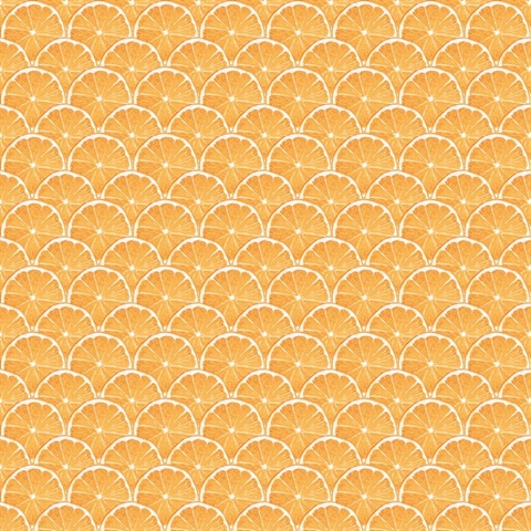 Orange Lemon Citrus Slice Scallop Wallpaper