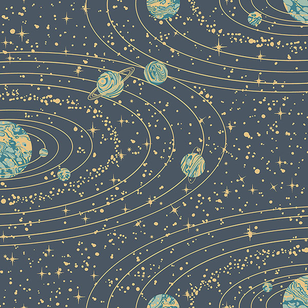 8801 Wallpaper | Orbit Navy Blue Space Solar System Wallpaper