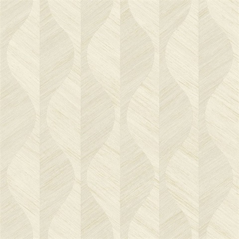 Oresome Cream Ogge Textured Geometric Vertical Wallpaper