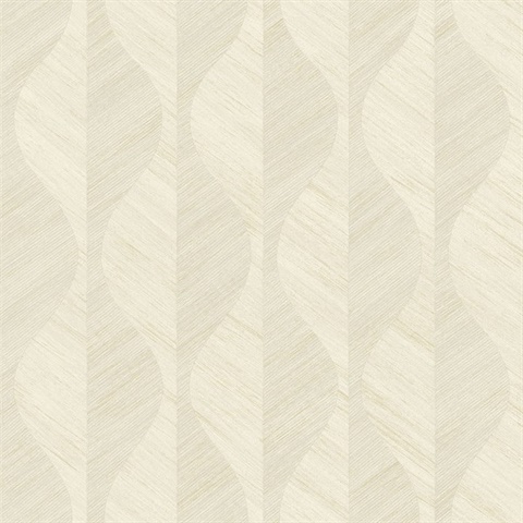 Oresome Cream Ogge Textured Geometric Vertical Wallpaper
