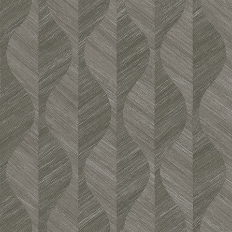 Oresome Dark Grey Ogge Textured Geometric Vertical Wallpaper
