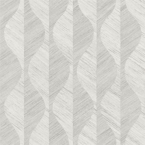 Oresome Silver Ogge Textured Geometric Vertical Wallpaper