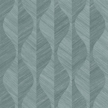 Oresome Teal Ogge Textured Geometric Vertical Wallpaper