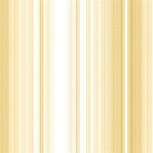 Organic Multistripe Yellow & White Wallpaper