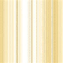 Organic Multistripe Yellow & White Wallpaper