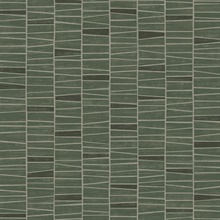 Organic Stripe Green Peel and Stick Wallpaper