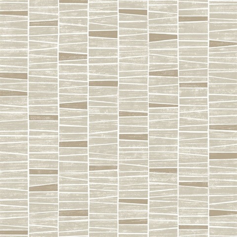 Organic Stripe Neutral Peel and Stick Wallpaper