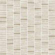 Organic Stripe Neutral Peel and Stick Wallpaper
